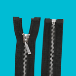 Casa si Gradina - Decoratiuni - DIY - Articole mercerie - Fermoar metalic detasabil, lungime 75 cm, Negru - Infinity.ro