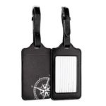 Sport si Outdoor - Camping - Accesorii camping si drumetii - Set 2 Etichete pentru bagaje, Kwmobile, Negru/Alb, Piele ecologica, 53127.05 - Infinity.ro