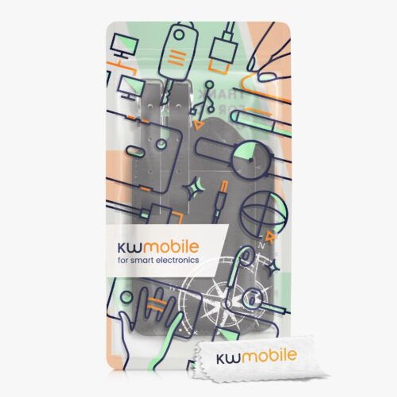 Sport si Outdoor - Camping - Accesorii camping si drumetii - Set 2 Etichete pentru bagaje, Kwmobile, Negru/Alb, Piele ecologica, 53127.05 - Infinity.ro