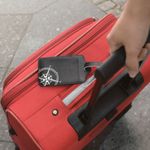 Sport si Outdoor - Camping - Accesorii camping si drumetii - Set 2 Etichete pentru bagaje, Kwmobile, Negru/Alb, Piele ecologica, 53127.05 - Infinity.ro