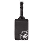 Sport si Outdoor - Camping - Accesorii camping si drumetii - Set 2 Etichete pentru bagaje, Kwmobile, Negru/Alb, Piele ecologica, 53127.05 - Infinity.ro