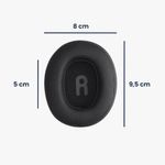 Laptop, Telefoane si Tablete - Wearables si gadgeturi - Gadgeturi - Accesorii SMART - Set 2 Perne de urechi pentru casti JBL Tune 700BT/Tune 700BTNC/Tune 750BT, Kwmobile, Negru, Piele ecologica, 59040.01 - Infinity.ro