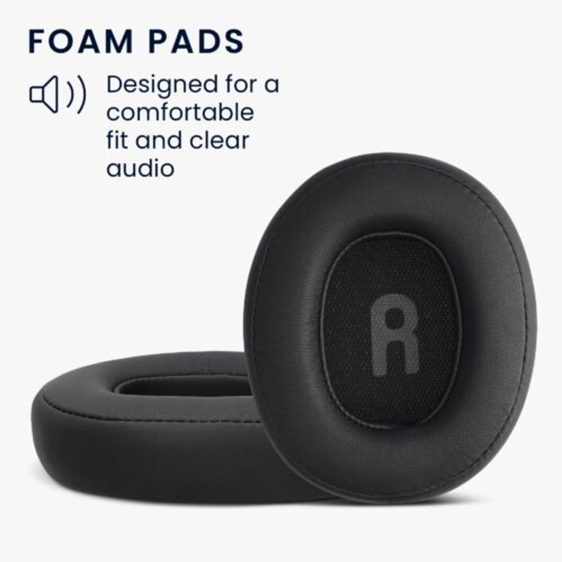 Laptop, Telefoane si Tablete - Wearables si gadgeturi - Gadgeturi - Accesorii SMART - Set 2 Perne de urechi pentru casti JBL Tune 700BT/Tune 700BTNC/Tune 750BT, Kwmobile, Negru, Piele ecologica, 59040.01 - Infinity.ro