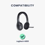 PC, gaming si accesorii - Gaming - Accesorii gaming - Controlere, Volane si Casti gaming - Set 2 Perne de urechi pentru casti Logitech H800, Kwmobile, Negru, Spuma cu memorie, 47093.01 - Infinity.ro