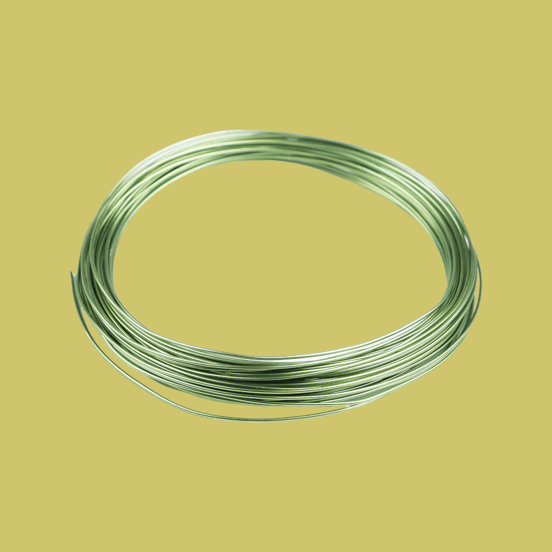 Jucarii, Copii si Bebe - Jucarii si jocuri - Jucarii & jocuri educative - Seturi de artizanat - Sarma aluminiu pentru decoratiuni, diametru 1 mm, lungime 10 m, Verde deschis - Infinity.ro