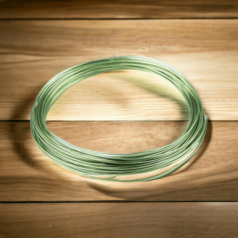 Jucarii, Copii si Bebe - Jucarii si jocuri - Jucarii & jocuri educative - Seturi de artizanat - Sarma aluminiu pentru decoratiuni, diametru 1 mm, lungime 10 m, Verde deschis - Infinity.ro