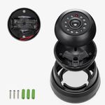 Casa si Gradina - Electrice - Smart Home - Accesorii control acces si supraveghere - Set 2 Camere de supraveghere false cu lumini LED, Kwmobile, Negru, Plastic, 53927.02.01 - Infinity.ro