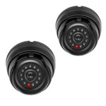 Casa si Gradina - Electrice - Smart Home - Accesorii control acces si supraveghere - Set 2 Camere de supraveghere false cu lumini LED, Kwmobile, Negru, Plastic, 53927.02.01 - Infinity.ro