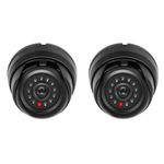 Casa si Gradina - Electrice - Smart Home - Accesorii control acces si supraveghere - Set 2 Camere de supraveghere false cu lumini LED, Kwmobile, Negru, Plastic, 53927.02.01 - Infinity.ro