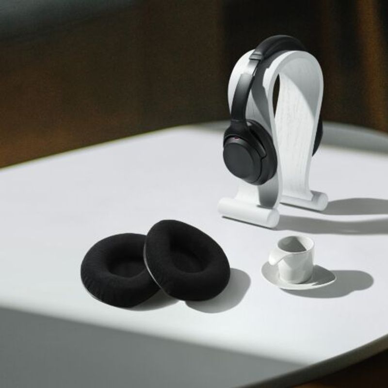 Laptop, Telefoane si Tablete - Wearables si gadgeturi - Gadgeturi - Accesorii SMART - Set 2 Perne de urechi pentru casti Sennheiser RS160/RS170/RS180, Kwmobile, Negru, Textil, 59704.01 - Infinity.ro