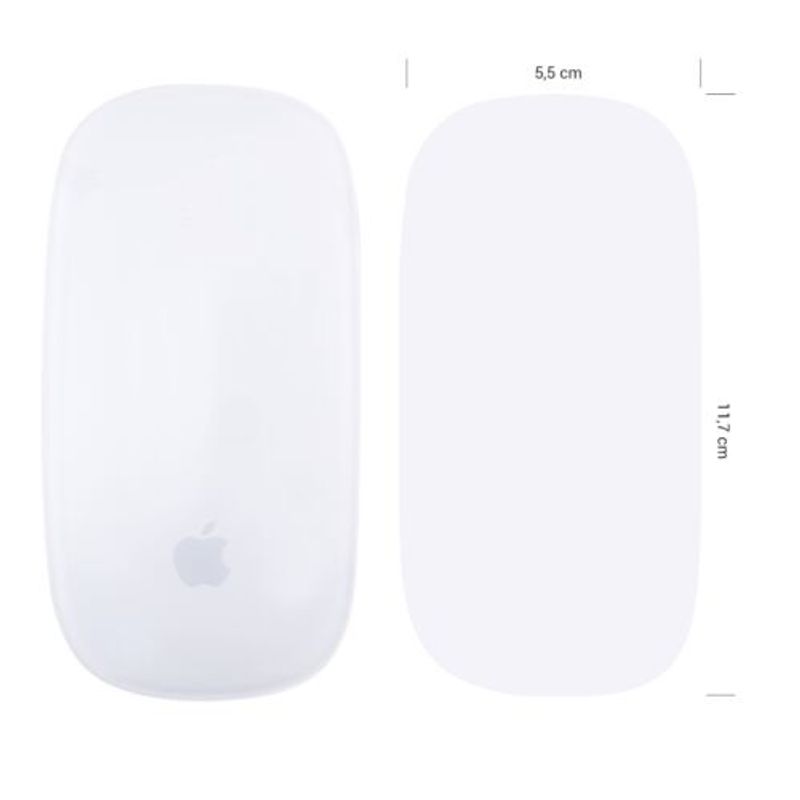 Laptop, Telefoane si Tablete/Laptopuri si accesorii/Piese laptop/Folii protectie si autocolante laptop - Folie de protectie pentru mouse Apple Magic Mouse 2/Magic Mouse 1, Kwmobile, Transparent, Silicon, 29864.03 - Infinity.ro