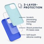 Laptop, Telefoane si Tablete - Telefoane mobile si accesorii - Accesorii Telefoane - Huse telefoane - Husa kwmobile pentru Apple iPhone 13 Mini, Silicon, Albastru, 55877.134 - Infinity.ro