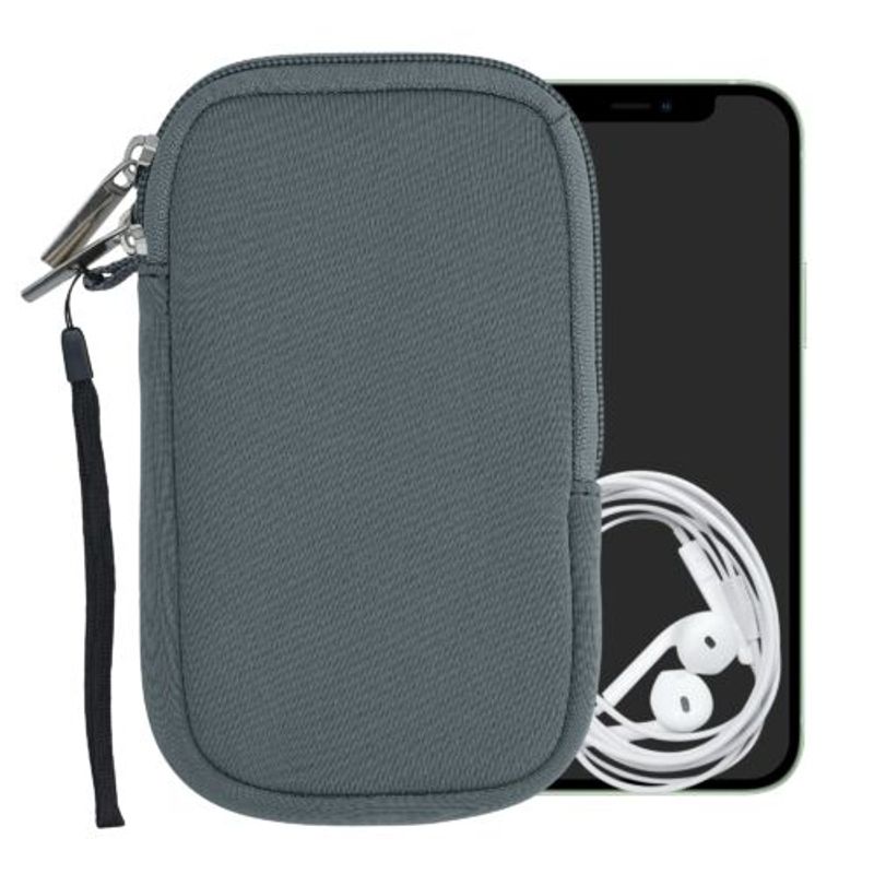Laptop, Telefoane si Tablete - Telefoane mobile si accesorii - Accesorii Telefoane - Huse telefoane - Husa universala pentru telefon, M, 5.5", Neopren, Gri, 46188.2.12 - Infinity.ro