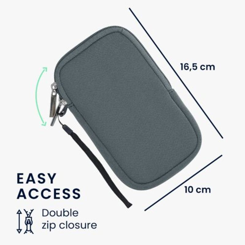 Laptop, Telefoane si Tablete - Telefoane mobile si accesorii - Accesorii Telefoane - Huse telefoane - Husa universala pentru telefon, M, 5.5", Neopren, Gri, 46188.2.12 - Infinity.ro
