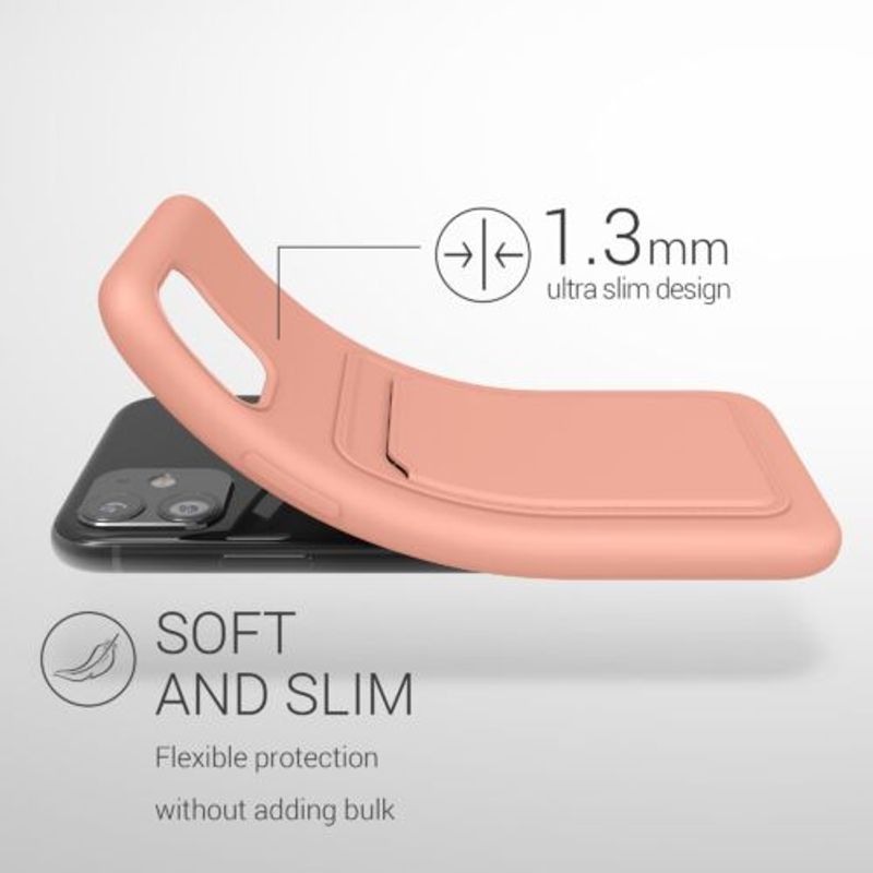 Laptop, Telefoane si Tablete - Telefoane mobile si accesorii - Accesorii Telefoane - Huse telefoane - Husa Kwmobile pentru Apple iPhone 11, Silicon, Roz, 55114.199 - Infinity.ro