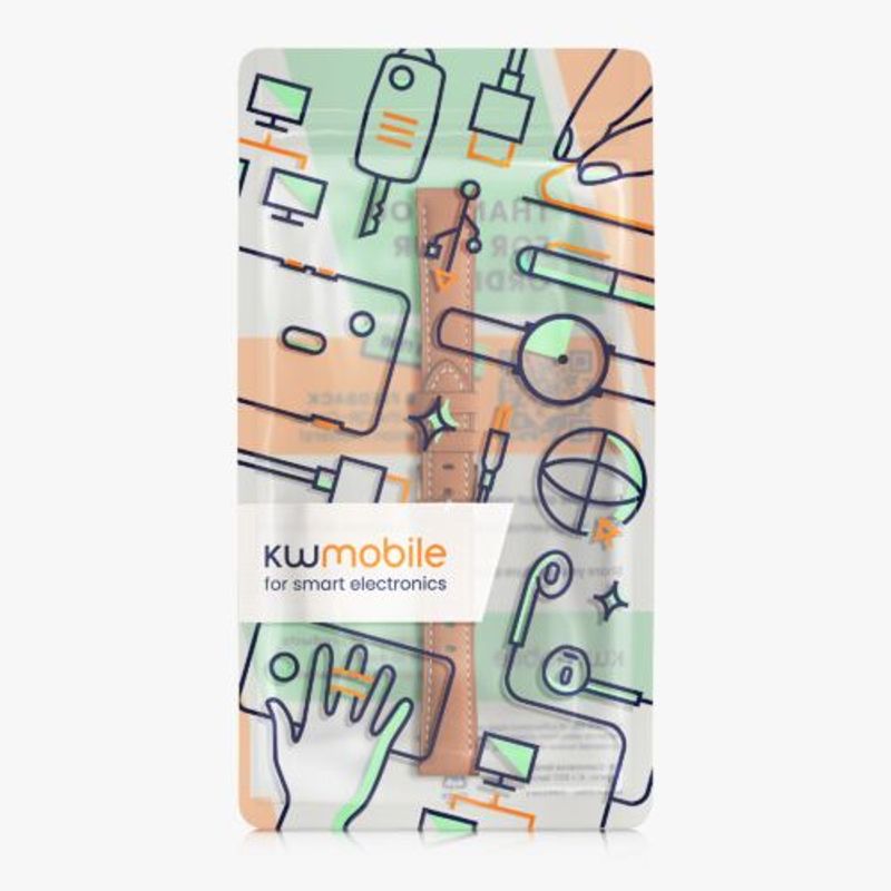 Laptop, Telefoane si Tablete - Wearables si gadgeturi - Gadgeturi - Accesorii SMART - Curea pentru Huawei Watch Fit Mini, Kwmobile, Maro, Piele naturala, 59534.05 - Infinity.ro