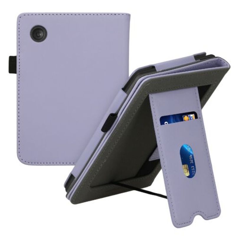 Laptop, Telefoane si Tablete - Tablete si accesorii tablete - Accesorii Tablete - Huse tablete - Husa kwmobile pentru Kobo Clara 2E, Piele ecologica, Mov, 60052.108 - Infinity.ro