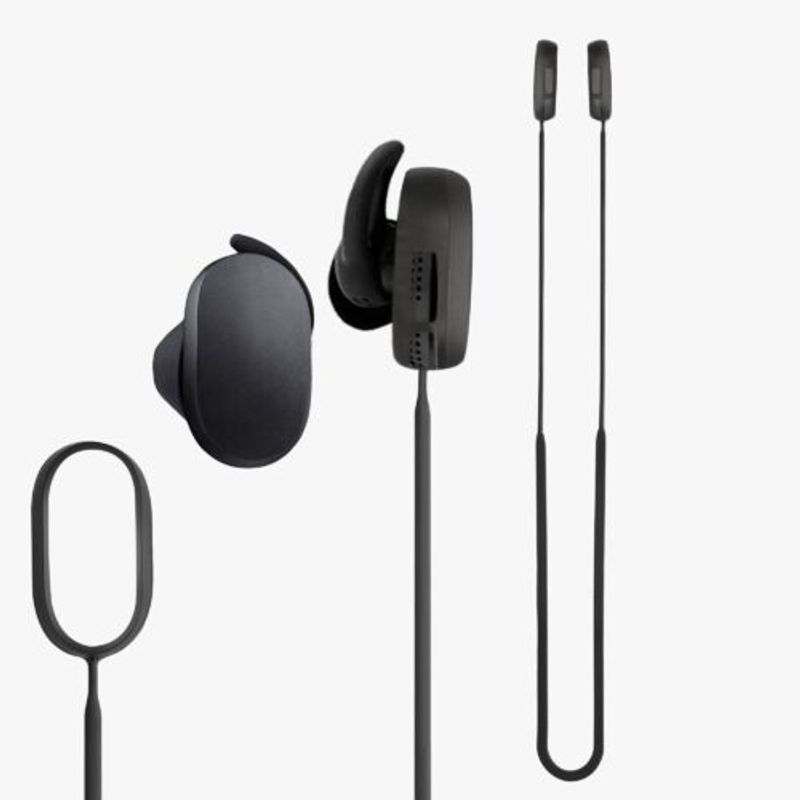 Laptop, Telefoane si Tablete - Wearables si gadgeturi - Gadgeturi - Accesorii SMART - Curea pentru casti Bose QuietComfort Earbuds, Kwmobile, Negru, Silicon, 59280.01 - Infinity.ro