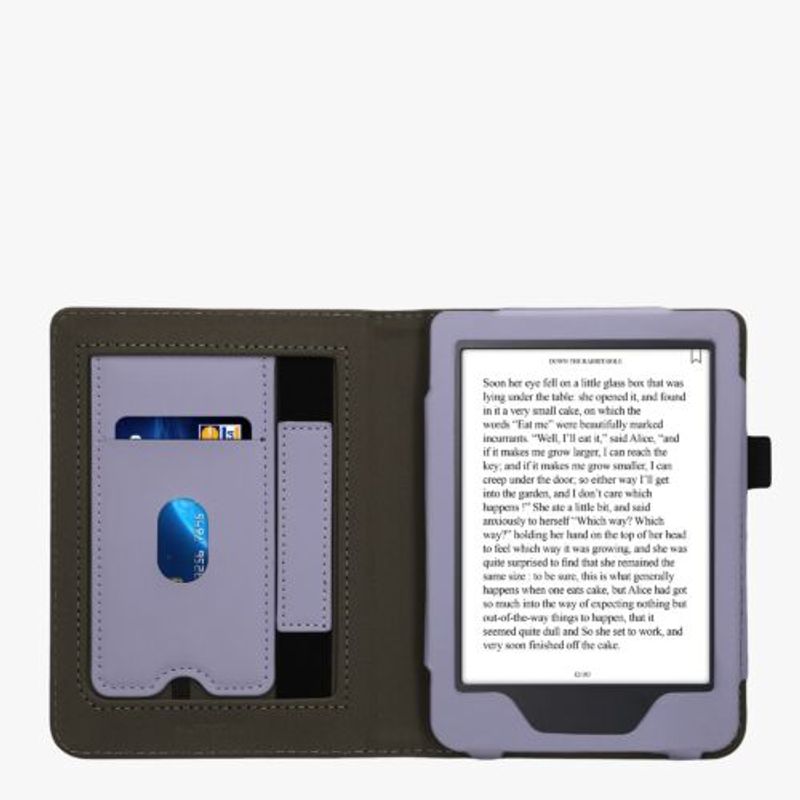 Laptop, Telefoane si Tablete - Tablete si accesorii tablete - Accesorii Tablete - Huse tablete - Husa kwmobile pentru Kobo Clara 2E, Piele ecologica, Mov, 60052.108 - Infinity.ro