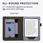 Laptop, Telefoane si Tablete - Tablete si accesorii tablete - Accesorii Tablete - Huse tablete - Husa kwmobile pentru Kobo Clara 2E, Piele ecologica, Mov, 60052.108 - Infinity.ro