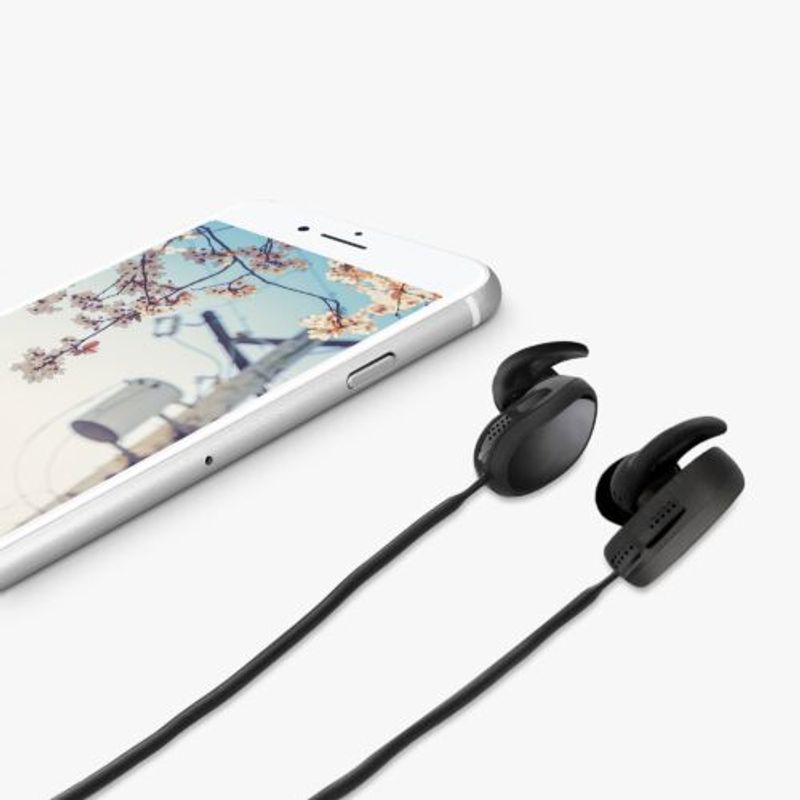 Laptop, Telefoane si Tablete - Wearables si gadgeturi - Gadgeturi - Accesorii SMART - Curea pentru casti Bose QuietComfort Earbuds, Kwmobile, Negru, Silicon, 59280.01 - Infinity.ro
