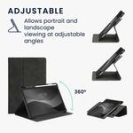 Laptop, Telefoane si Tablete - Tablete si accesorii tablete - Accesorii Tablete - Huse tablete - Book Cover kwmobile pentru Samsung Galaxy Tab S6 Lite/Galaxy Tab S6 Lite (2022), Piele ecologica, Negru, 60308.01 - Infinity.ro