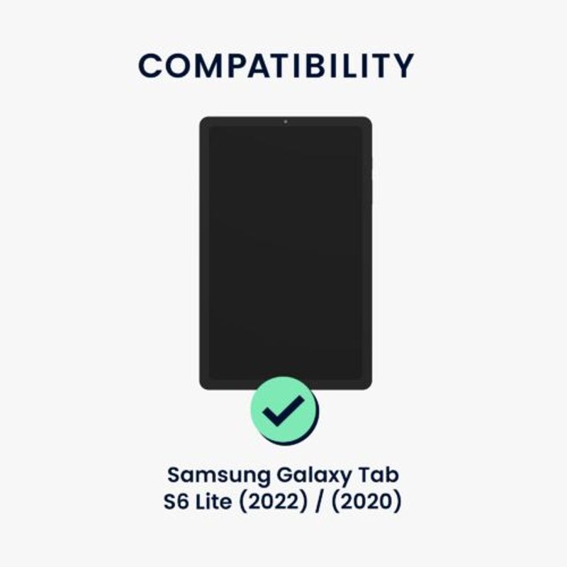 Laptop, Telefoane si Tablete - Tablete si accesorii tablete - Accesorii Tablete - Huse tablete - Book Cover kwmobile pentru Samsung Galaxy Tab S6 Lite/Galaxy Tab S6 Lite (2022), Piele ecologica, Negru, 60308.01 - Infinity.ro