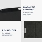 Laptop, Telefoane si Tablete - Tablete si accesorii tablete - Accesorii Tablete - Huse tablete - Book Cover kwmobile pentru Samsung Galaxy Tab S6 Lite/Galaxy Tab S6 Lite (2022), Piele ecologica, Negru, 60308.01 - Infinity.ro