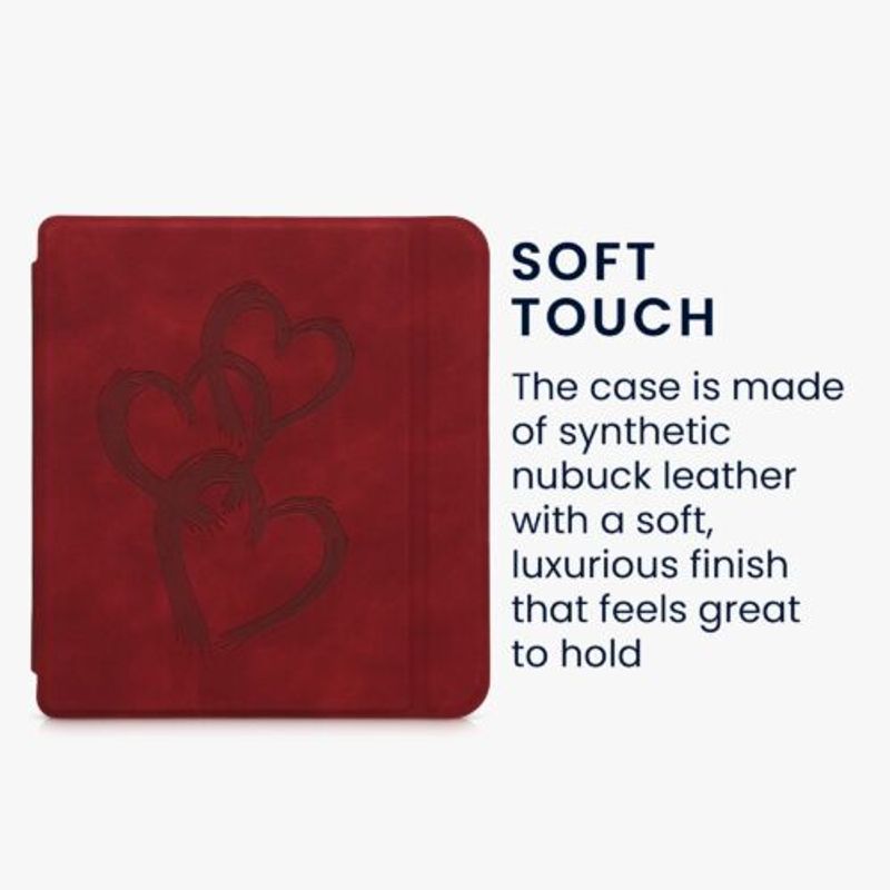 Laptop, Telefoane si Tablete - Tablete si accesorii tablete - Accesorii Tablete - Huse tablete - Husa kwmobile pentru Kobo Libra 2, Piele ecologica, Visiniu, 56579.05 - Infinity.ro