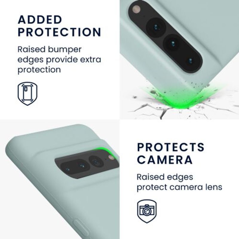 Laptop, Telefoane si Tablete - Telefoane mobile si accesorii - Accesorii Telefoane - Huse telefoane - Husa kwmobile pentru Google Pixel 7 Pro, Silicon, Verde, 59452.200 - Infinity.ro