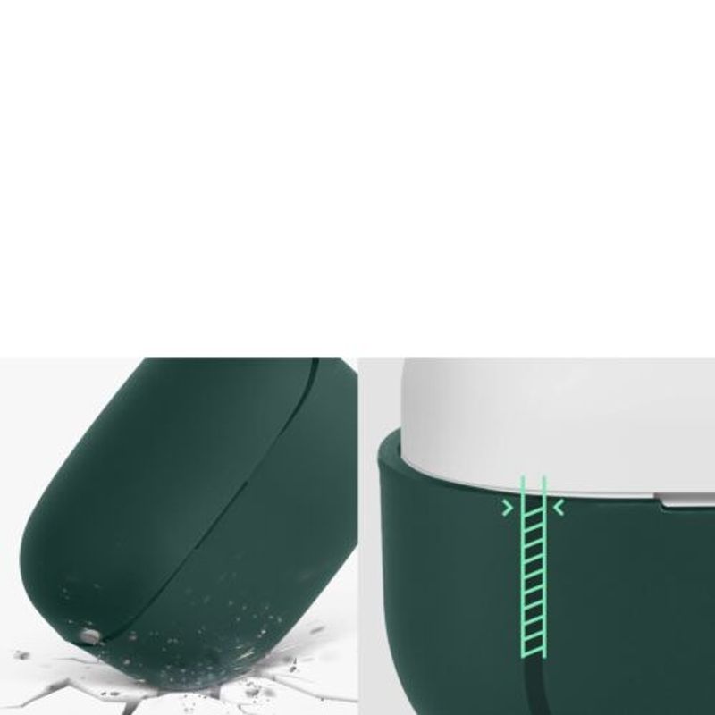 Laptop, Telefoane si Tablete - Wearables si gadgeturi - Wearables - Accesorii wearables - Husa kwmobile pentru Sony LinkBuds S, Silicon, Verde, 59038.80 - Infinity.ro