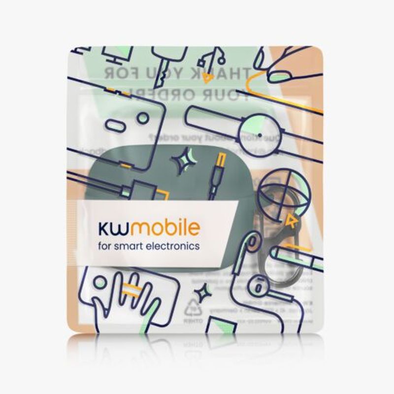 Laptop, Telefoane si Tablete - Wearables si gadgeturi - Wearables - Accesorii wearables - Husa kwmobile pentru Sony LinkBuds S, Silicon, Verde, 59038.80 - Infinity.ro