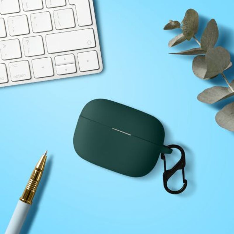 Laptop, Telefoane si Tablete - Wearables si gadgeturi - Wearables - Accesorii wearables - Husa kwmobile pentru Sony LinkBuds S, Silicon, Verde, 59038.80 - Infinity.ro