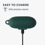 Laptop, Telefoane si Tablete - Wearables si gadgeturi - Wearables - Accesorii wearables - Husa kwmobile pentru Sony LinkBuds S, Silicon, Verde, 59038.80 - Infinity.ro