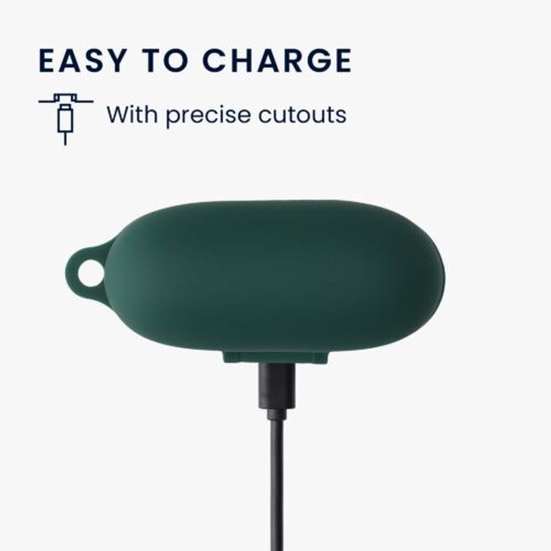 Laptop, Telefoane si Tablete - Wearables si gadgeturi - Wearables - Accesorii wearables - Husa kwmobile pentru Sony LinkBuds S, Silicon, Verde, 59038.80 - Infinity.ro