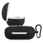 PC, gaming si accesorii - Gaming - Accesorii gaming - Controlere, Volane si Casti gaming - Husa pentru casti Samsung Galaxy Buds/Galaxy Buds Plus, Kwmobile, Negru/Alb, Silicon, 57053.01 - Infinity.ro