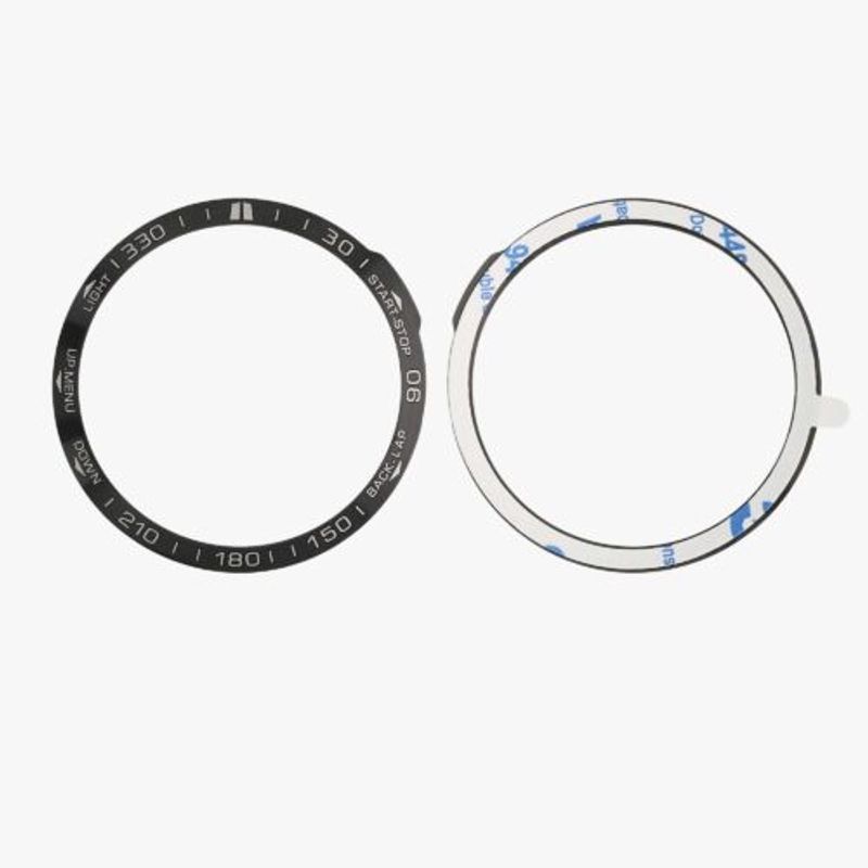 Laptop, Telefoane si Tablete/Wearables si gadgeturi/Gadgeturi/Accesorii SMART - Rama cadran pentru Garmin Fenix 7, Kwmobile, Negru/Argintiu, Aluminiu, 58350.01 - Infinity.ro