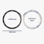Laptop, Telefoane si Tablete/Wearables si gadgeturi/Gadgeturi/Accesorii SMART - Rama cadran pentru Garmin Fenix 7, Kwmobile, Negru/Argintiu, Aluminiu, 58350.01 - Infinity.ro