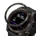 Laptop, Telefoane si Tablete/Wearables si gadgeturi/Gadgeturi/Accesorii SMART - Rama cadran pentru Garmin Fenix 7, Kwmobile, Negru/Argintiu, Aluminiu, 58350.01 - Infinity.ro