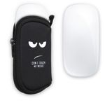 Laptop, Telefoane si Tablete - Laptopuri si accesorii - Piese laptop - Tastaturi laptop - Husa pentru mouse Apple Magic Mouse 2/Magic Mouse 1, Kwmobile, Negru/Alb, Neopren, 51118.01 - Infinity.ro