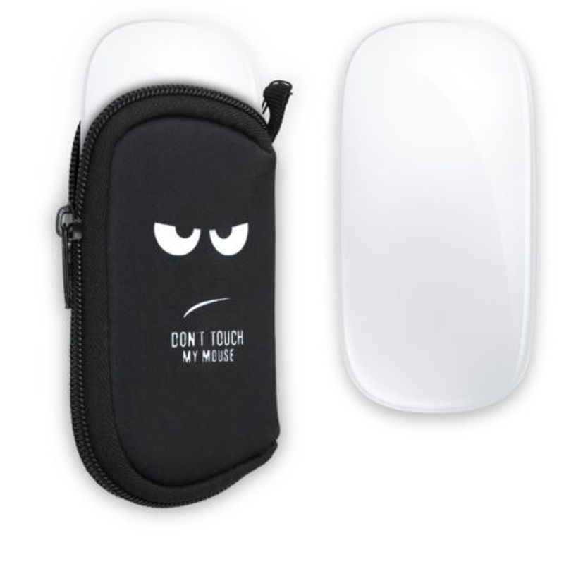 Laptop, Telefoane si Tablete - Laptopuri si accesorii - Piese laptop - Tastaturi laptop - Husa pentru mouse Apple Magic Mouse 2/Magic Mouse 1, Kwmobile, Negru/Alb, Neopren, 51118.01 - Infinity.ro