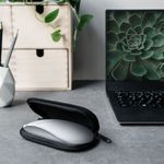 Laptop, Telefoane si Tablete - Laptopuri si accesorii - Piese laptop - Tastaturi laptop - Husa pentru mouse Apple Magic Mouse 2/Magic Mouse 1, Kwmobile, Negru/Alb, Neopren, 51118.01 - Infinity.ro