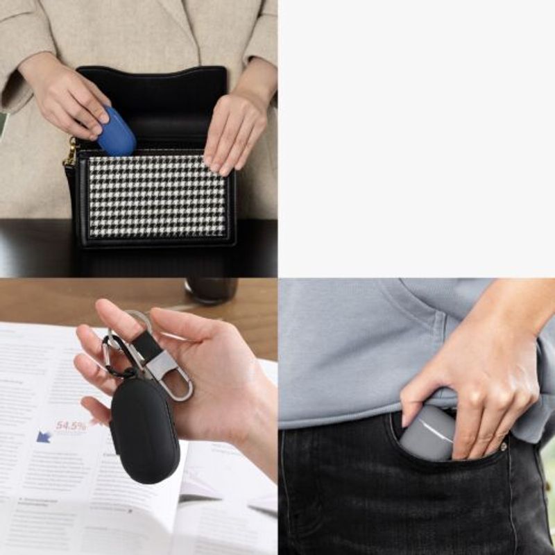 PC, gaming si accesorii - Gaming - Accesorii gaming - Controlere, Volane si Casti gaming - Husa pentru casti JBL Tune 220TWS, Kwmobile, Albastru, Silicon, 52994.17 - Infinity.ro