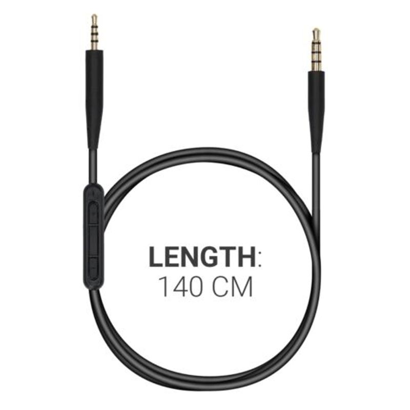 PC, gaming si accesorii - Gaming - Accesorii gaming - Controlere, Volane si Casti gaming - Cablu pentru casti Bose QuietComfort 35, Kwmobile, Negru, Plastic, 51172.01 - Infinity.ro