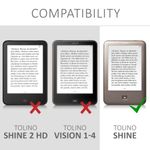 Laptop, Telefoane si Tablete - Tablete si accesorii tablete - Accesorii Tablete - Huse tablete - Husa pentru Tolino Shine, Piele ecologica, Violet, 13969.38 - Infinity.ro