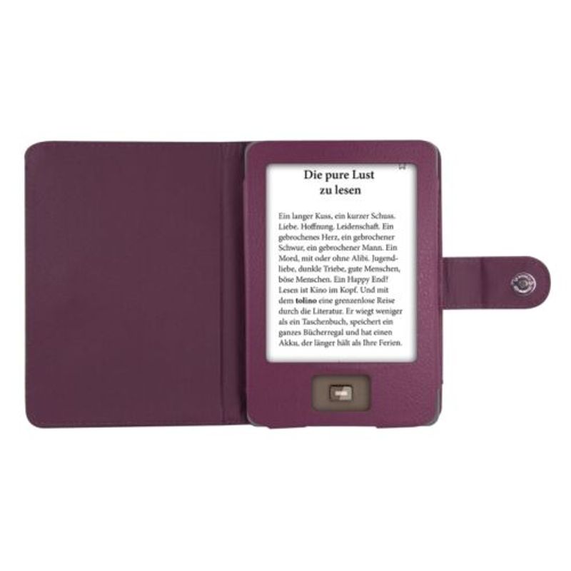 Laptop, Telefoane si Tablete - Tablete si accesorii tablete - Accesorii Tablete - Huse tablete - Husa pentru Tolino Shine, Piele ecologica, Violet, 13969.38 - Infinity.ro