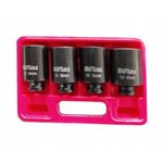 Casa si Gradina/Constructii/Scule electrice si accesorii/Masini de gaurit si insurubat - Set de 4 chei impact tubulare de 34-36-38 si 41mm cu 12 laturi si patrat de 1/2" B-11754 - Infinity.ro