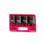 Casa si Gradina/Constructii/Scule electrice si accesorii/Masini de gaurit si insurubat - Set de 4 chei impact tubulare de 34-36-38 si 41mm cu 12 laturi si patrat de 1/2" B-11754 - Infinity.ro