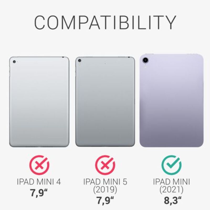 Laptop, Telefoane si Tablete - Tablete si accesorii tablete - Accesorii Tablete - Huse tablete - Husa pentru tableta Apple iPad Mini 6, Kwmobile, Negru, Silicon, 56235.01 - Infinity.ro