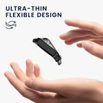 Laptop, Telefoane si Tablete/Wearables si gadgeturi/Gadgeturi/Accesorii SMART - Husa Kwmobile pentru Garmin Venu Sq 2 Music/Venu Sq 2, Negru/Gri, Silicon, 60372.04 - Infinity.ro